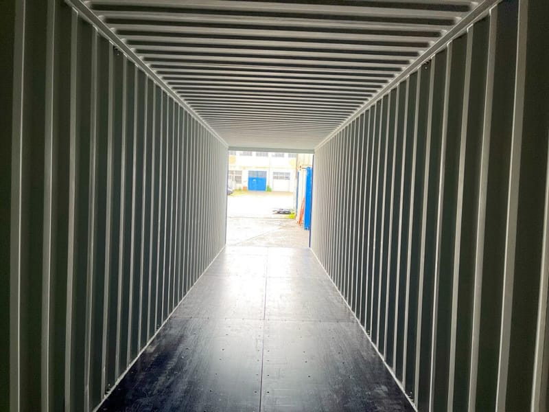 Contenedor marítimo 40' High Cube IICL6 – RAL 5010 detalle 10