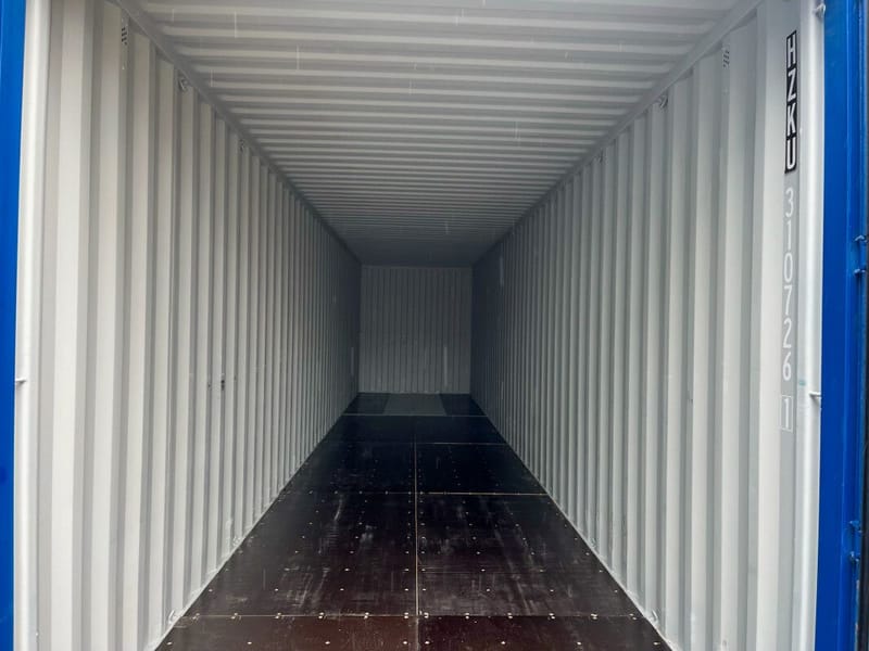 Contenedor marítimo 40' High Cube IICL6 – RAL 5010 detalle 12
