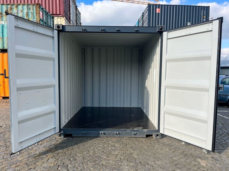 Contenedor marítimo de 10 pies ONE WAY IICL 6 – RAL 7016 detalle 7