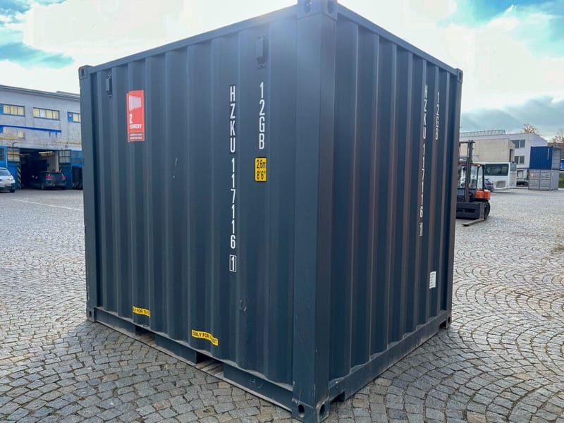 Contenedor marítimo de 10 pies ONE WAY IICL 6 – RAL 7016 detalle 2