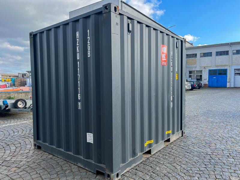 Contenedor marítimo de 10 pies ONE WAY IICL 6 – RAL 7016 detalle 4