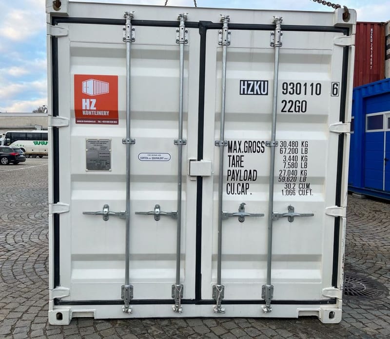 Contenedor isotérmico de 20 pies – RAL 7035 detalle 4