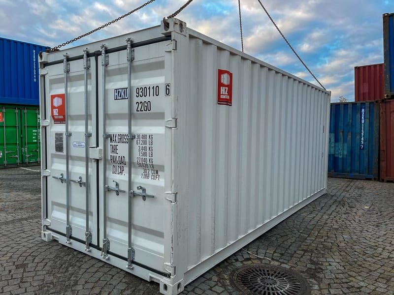 Contenedor isotérmico de 20 pies – RAL 7035 detalle 1