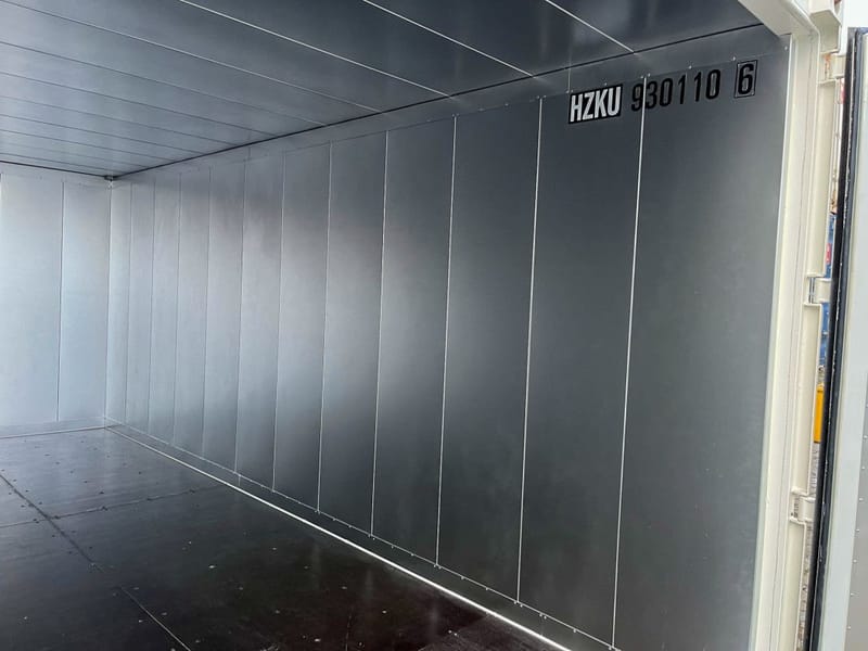 Contenedor isotérmico de 20 pies – RAL 7035 detalle 5