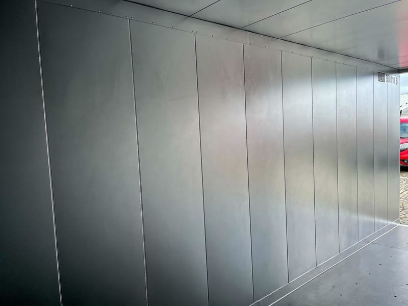 Contenedor isotérmico de 20 pies – RAL 7035 detalle 6