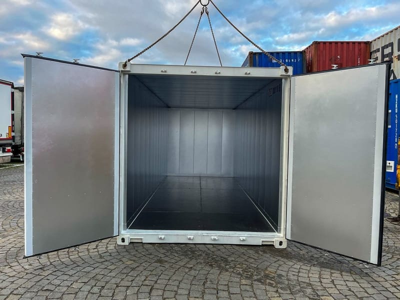 Contenedor isotérmico de 20 pies – RAL 7035 detalle 8