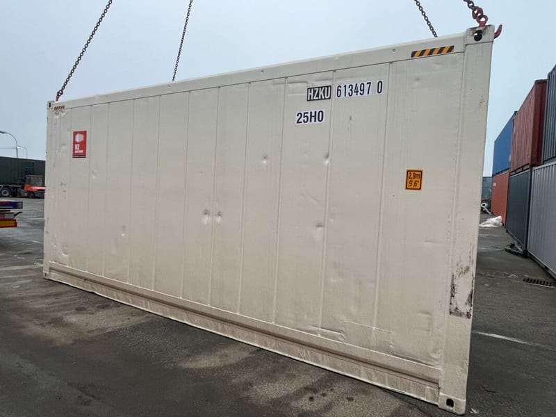 Contenedor marítimo usado 20' High Cube aislado – Cargo Worthy (CW) detalle 6