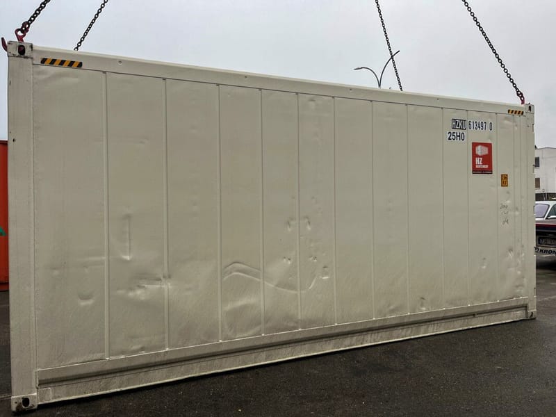 Contenedor marítimo usado 20' High Cube aislado – Cargo Worthy (CW) detalle 7