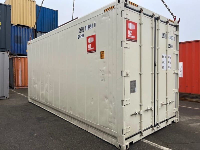 Contenedor marítimo usado 20' High Cube aislado – Cargo Worthy (CW)