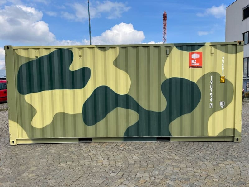 Contenedor marítimo 20' MILITAR – Camuflaje | ONE WAY detalle 6