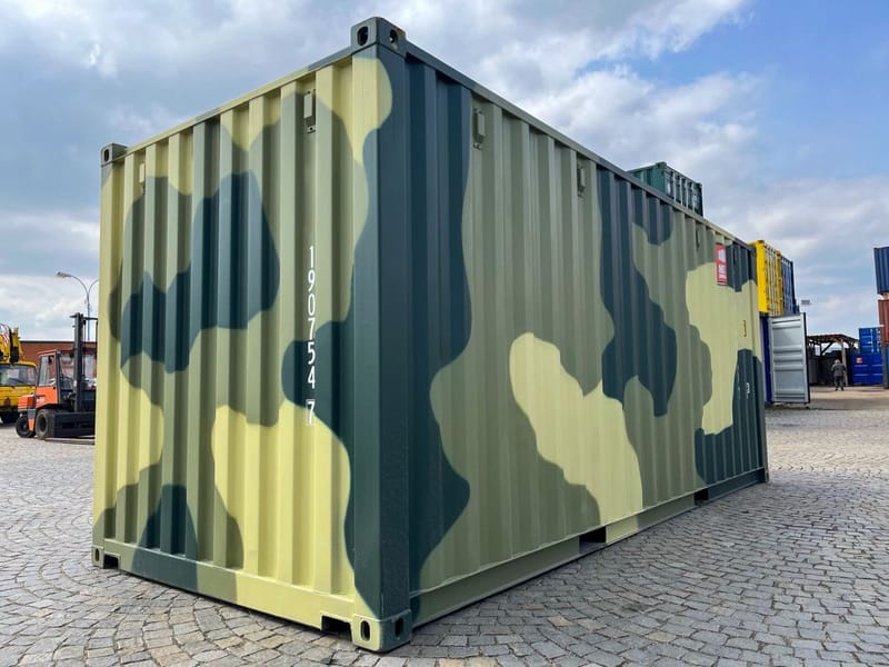 Contenedor marítimo 20' MILITAR – Camuflaje | ONE WAY detalle 4