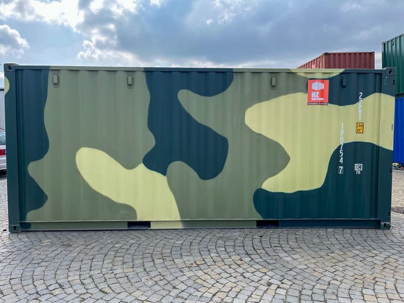 Contenedor marítimo 20' MILITAR – Camuflaje | ONE WAY detalle 5