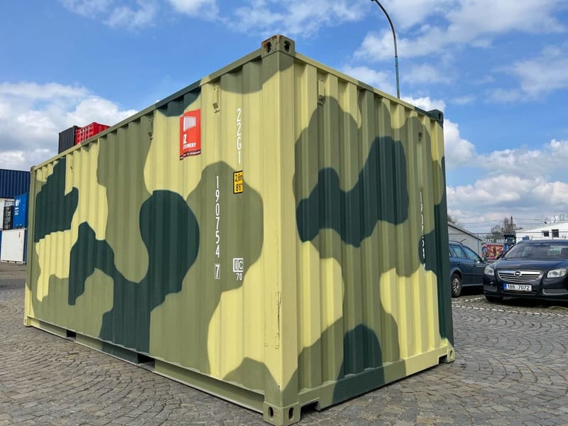 Contenedor marítimo 20' MILITAR – Camuflaje | ONE WAY detalle 2
