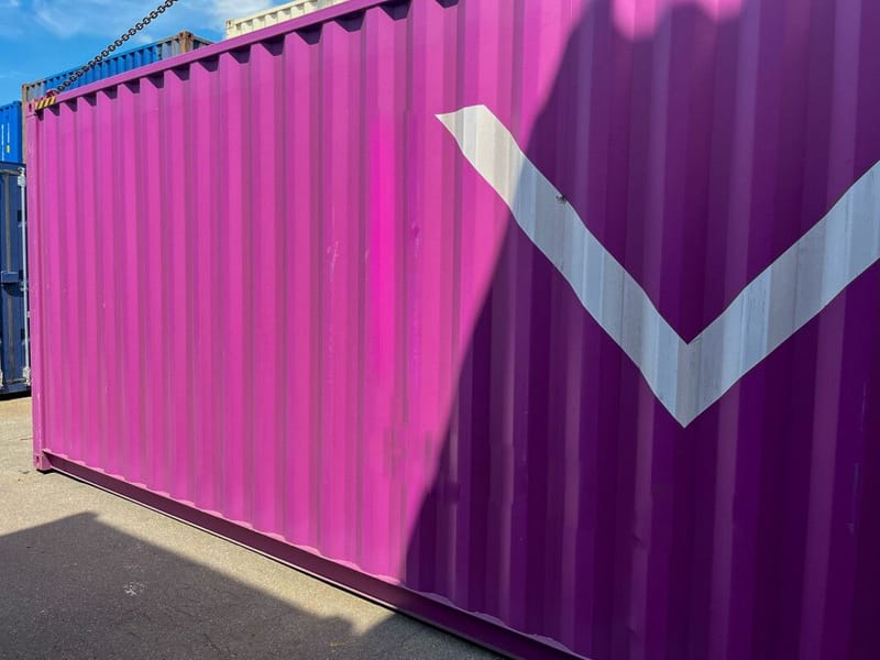 Contenedor marítimo 40' High Cube IICL 5 – Violeta detalle 6