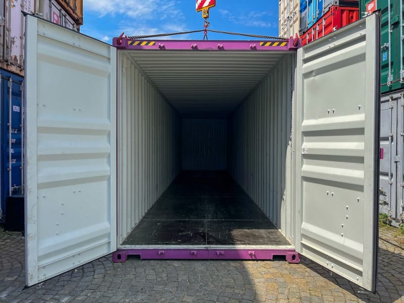 Contenedor marítimo 40' High Cube IICL 5 – Violeta detalle 12