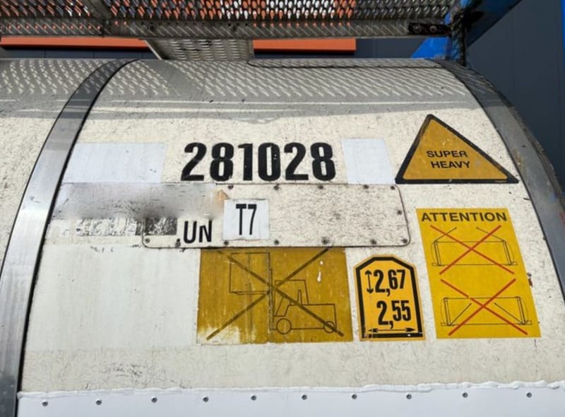 Contenedor cisterna marítimo de 20 pies – Segunda mano detalle 4