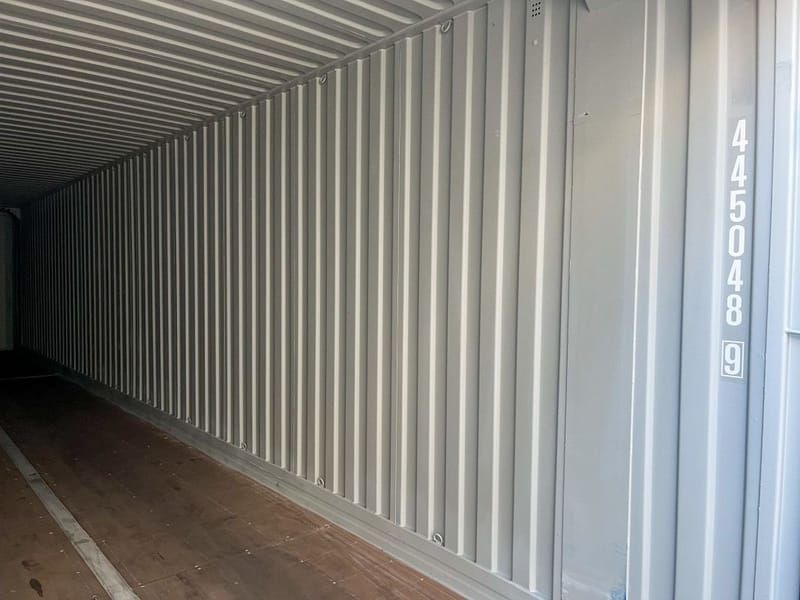 Contenedor marítimo 45' High Cube Pallet Wide – RAL 5010 detalle 12