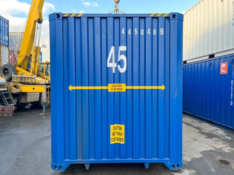 Contenedor marítimo 45' High Cube Pallet Wide – RAL 5010 detalle 5
