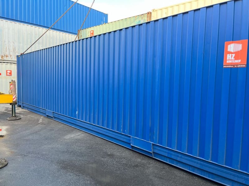 Contenedor marítimo 45' High Cube Pallet Wide – RAL 5010 detalle 8