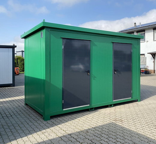 Módulo sanitario doble con duchas y WC – 4 × 2 m detalle 2