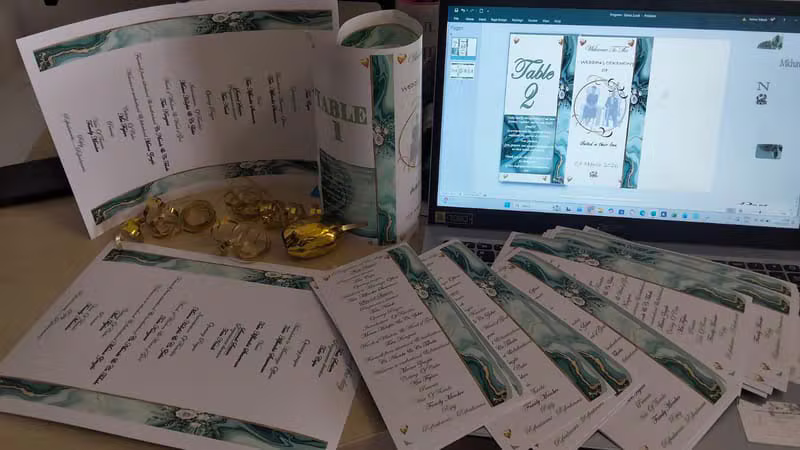 Wedding Programmes & Table Stationery