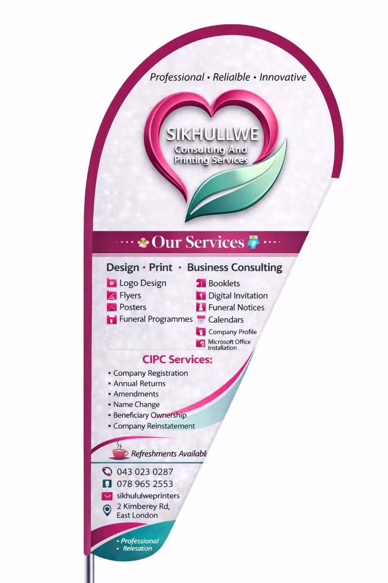 Custom Teardrop Banners & Signage
