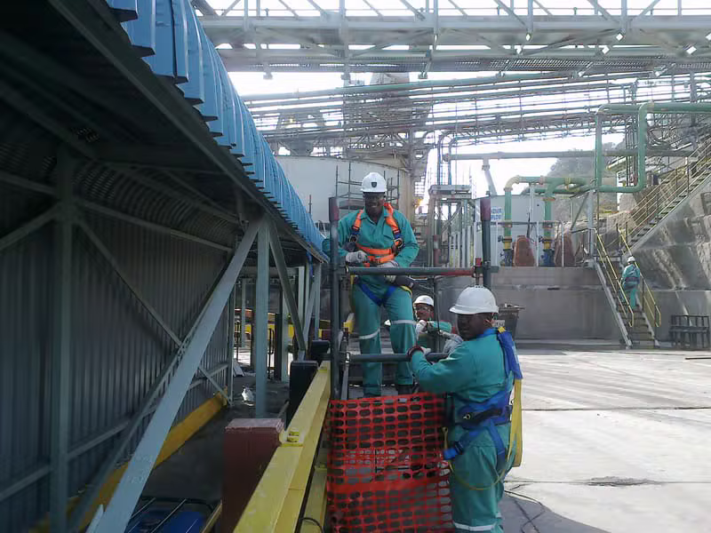Lonmin Smelter Plant New Walk Way installation - Photo 11