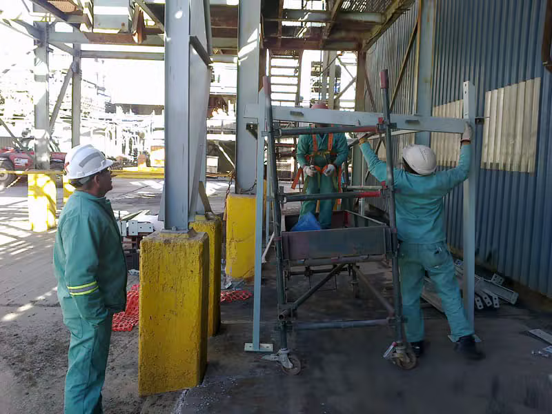 Lonmin Smelter Plant New Walk Way installation - Photo 20