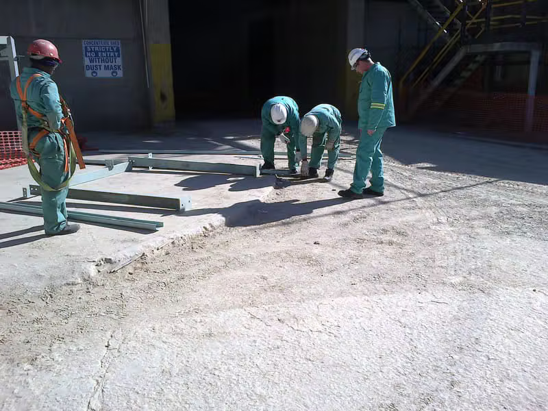 Lonmin Smelter Plant New Walk Way installation - Photo 24