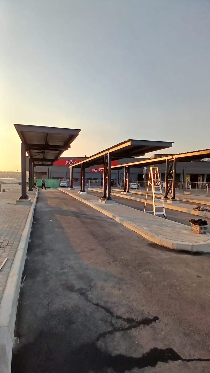 Cosmo City Mall New Taxi Rank Carports, Steel Fabrication And Installation - Photo 1