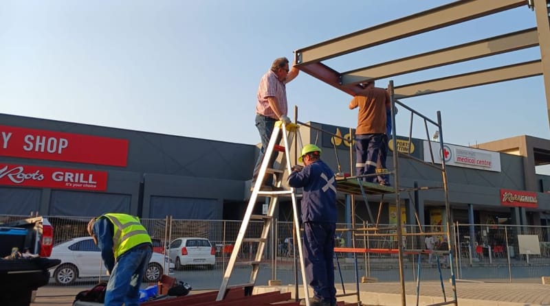 Cosmo City Mall New Taxi Rank Carports, Steel Fabrication And Installation - Photo 3