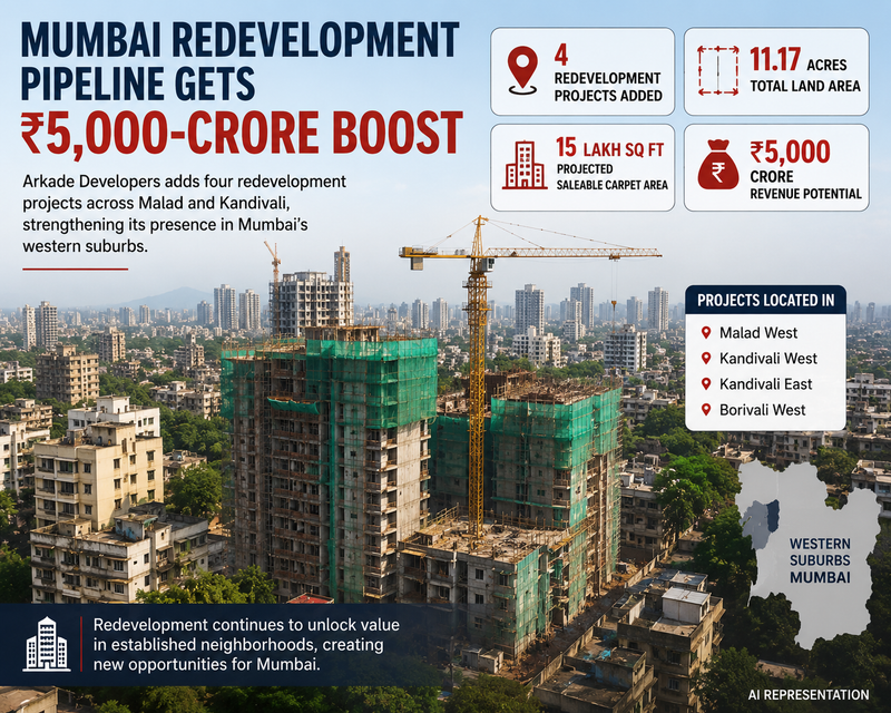 Mumbai Redevelopment Pipeline Gets ₹5,000-Crore Boost