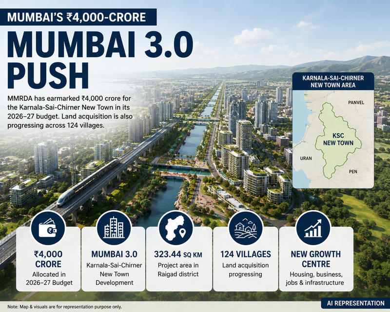 Mumbai 3.0 Gets ₹4,000 Crore Push as New Town Plan Moves Ahead
