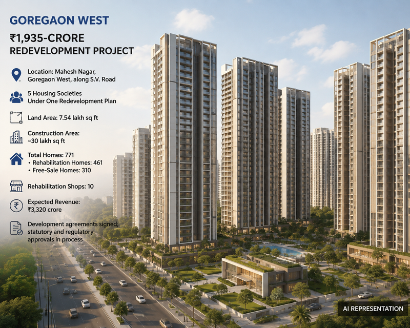 Goregaon Gets ₹1,935-Crore Redevelopment Push