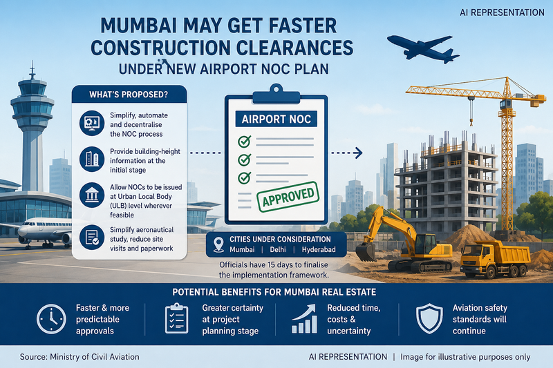 Mumbai May Get Faster Construction Clearances Under New Airport NOC Plan