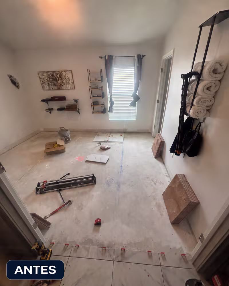 Tile Installation - Before