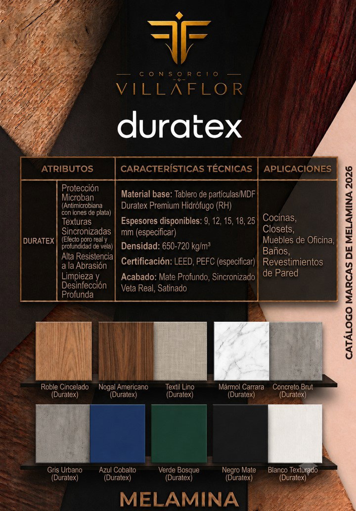CATALOGO MELAMINA - DURATEX