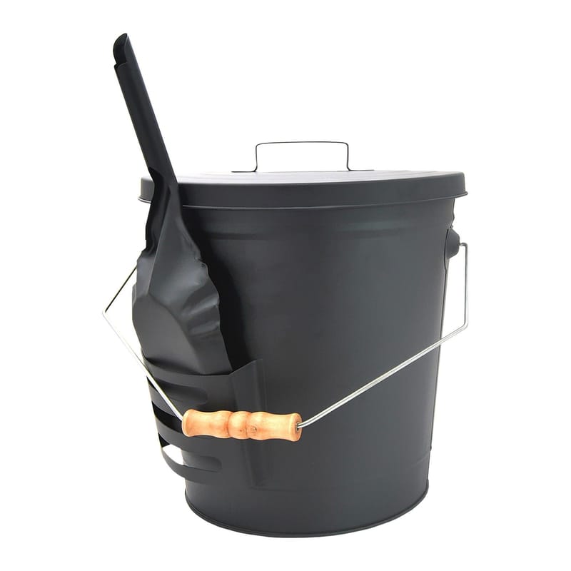 Seau à cendres avec pelle - Pack de 3 ensembles