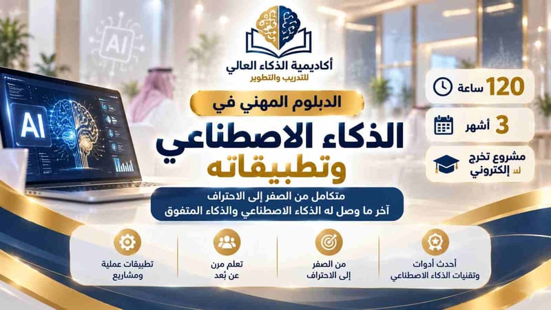 دبلوم الذكاء الاصطناعي وتطبيقاته