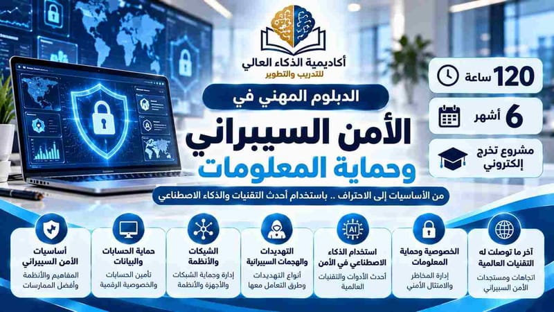دبلوم الأمن السيبراني وحماية المعلومات