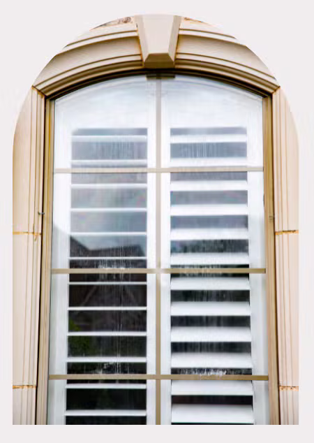 Before renovation view of Window glass repair