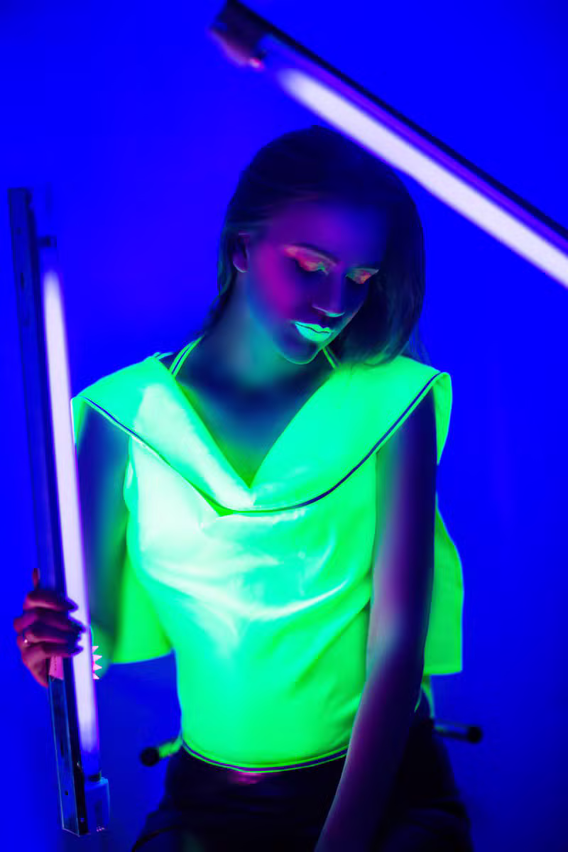 Bold creative fashion editorial shoot
