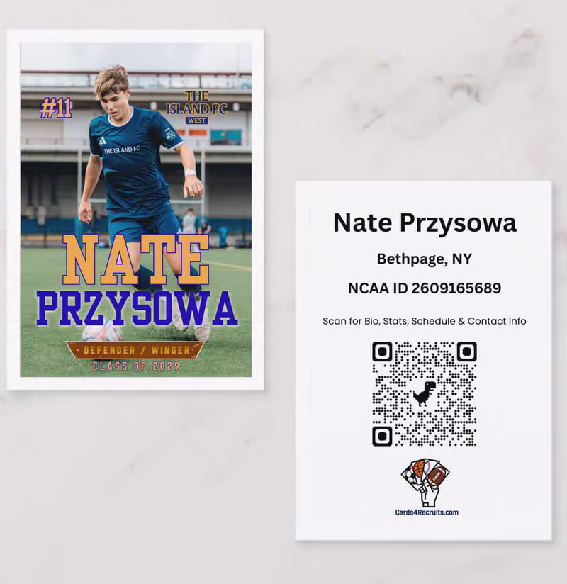 Featured Card Example — Cards4Recruits trading card