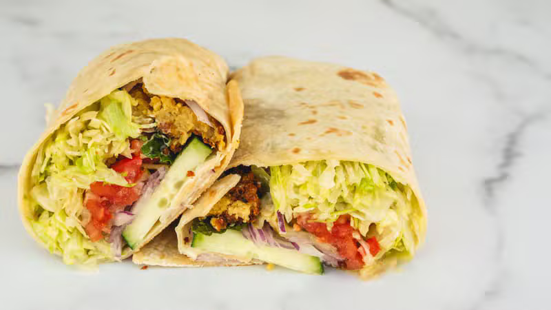 Golden Falafel Wrap
