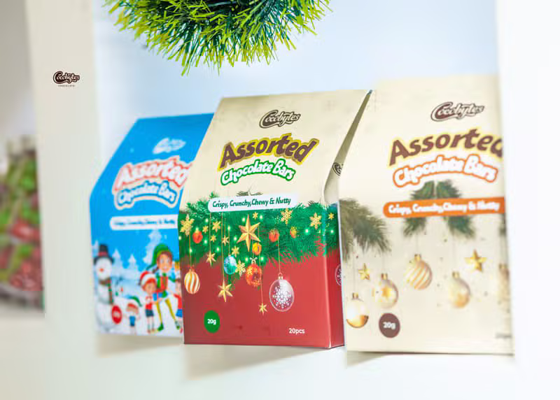 Assorted chocolate bar gift packs