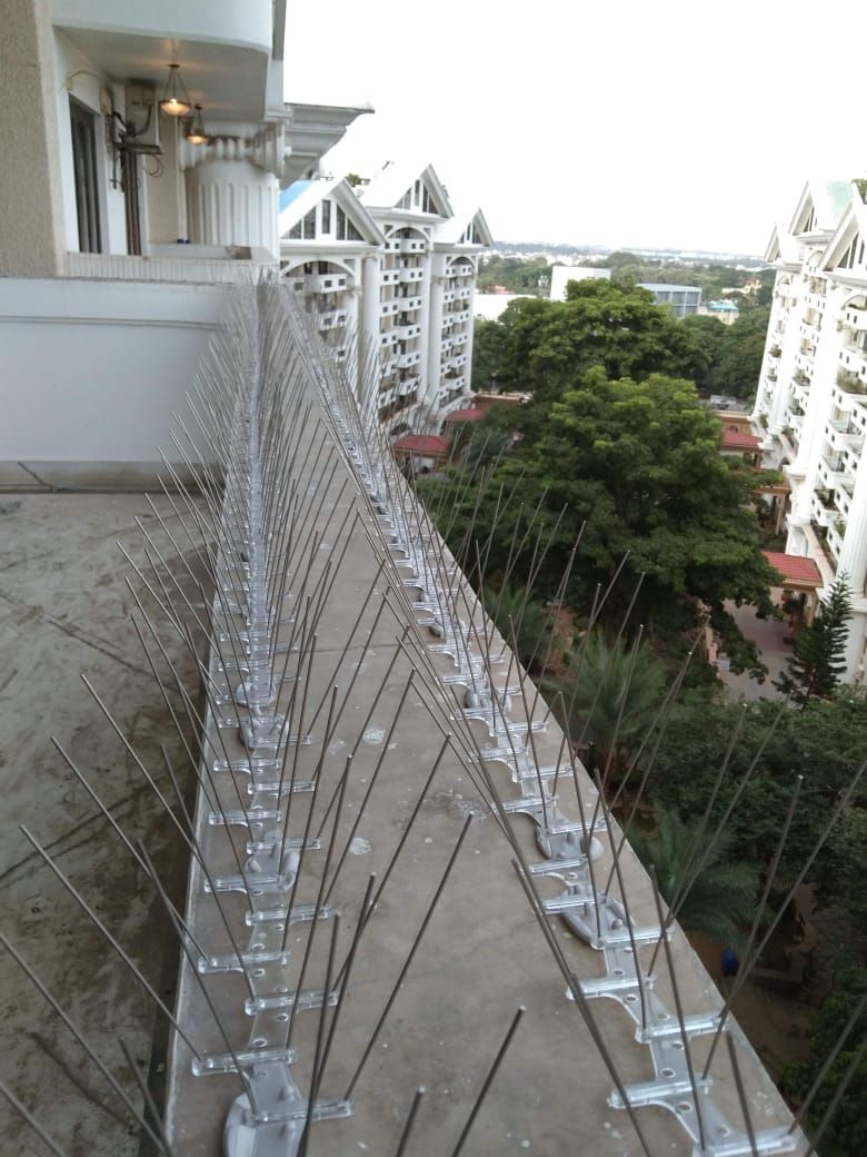 Safe and clean balcony with invisible grill