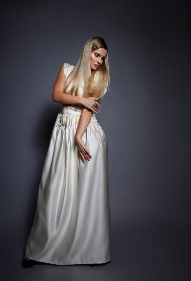 Seraphina Silk Gown detail 1