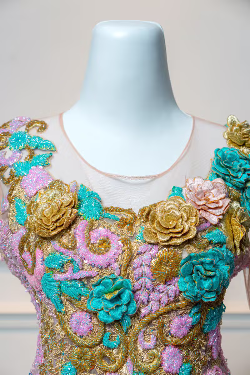 Seraphina Silk Gown detail 3
