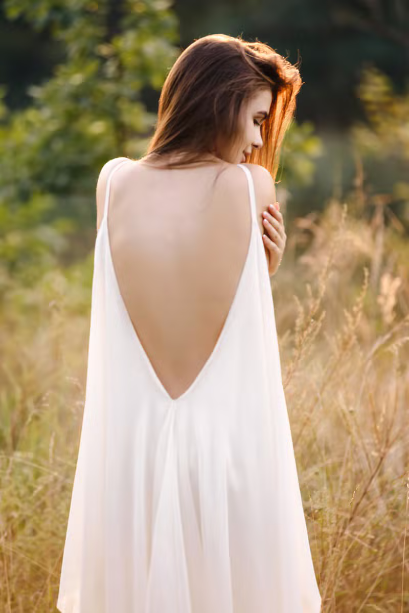 Elara Crepe Gown detail 2