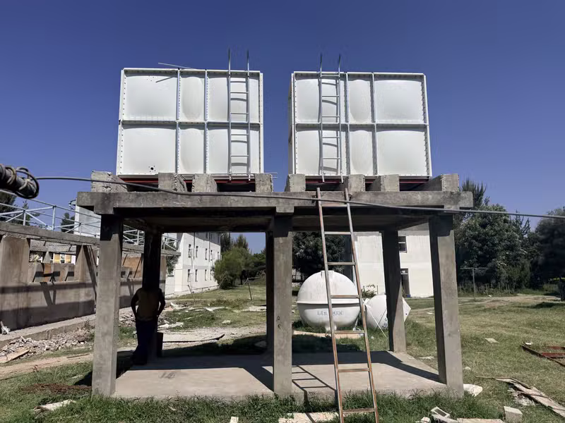 Elevated water storage tanks
